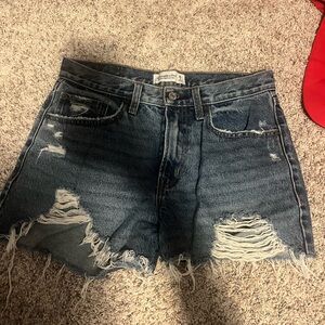 abercrombie denim shorts